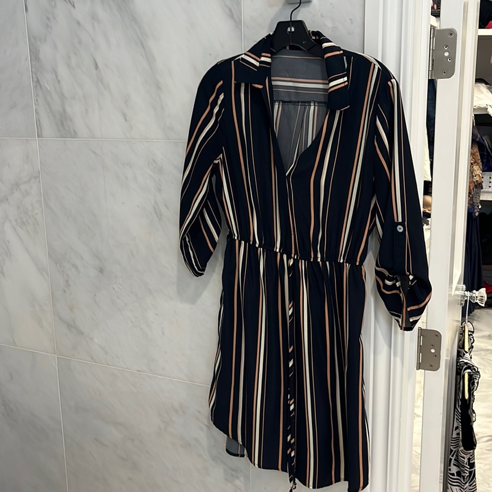 Classic stripe Evelyn Blue Dress